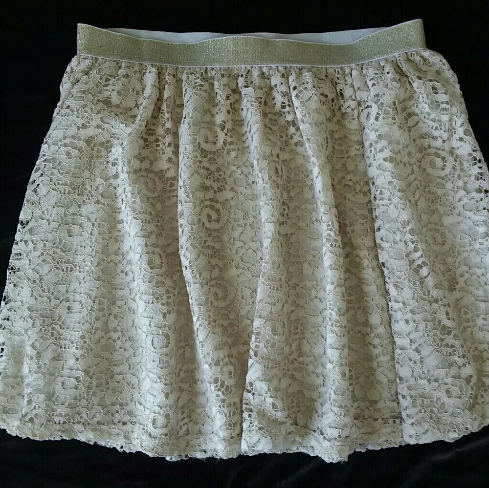 Anthropologie Kimchi Blue Lace Skirt